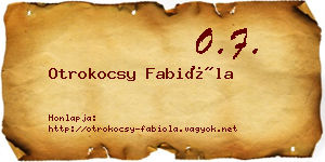 Otrokocsy Fabióla névjegykártya
